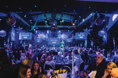 Christmas Parties 2024 inspired by Moulin Rouge at The Heart of England Conference and Events Centre