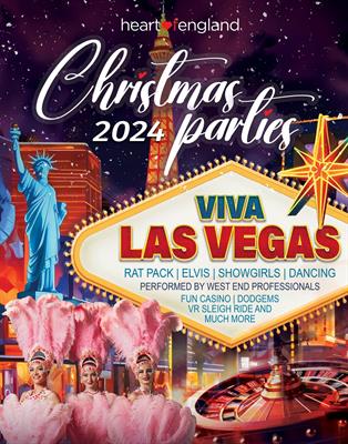 Viva Las Vegas Christmas Parties 2024 at The Heart of England Conference and Events Centre, Coventry