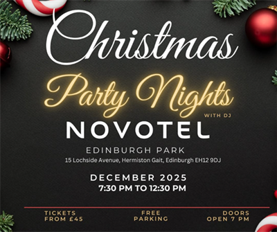 Christmas Parties 2025 at Novotel Edinburgh Park