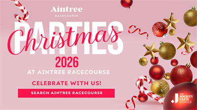 Christmas Parties 2026 at Aintree Racecourse, Liverpool