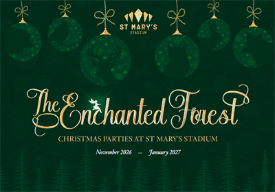 Enchanted Forest Christmas Parties 2026 at St Mary's Stadium Southampton