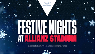 Private & Shared Christmas Parties 2026 at Allianz Stadium, Twickenham
