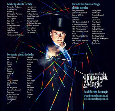 Christmas Parties 2026 at Simon Drake's House of Magic, Central London