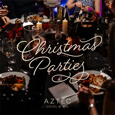 Christmas Parties 2026 at Aztec Hotel & Spa, Bristol