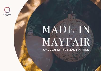Made in Mayfair Christmas Parties 2022 at Six Park Place, Mayfair, London