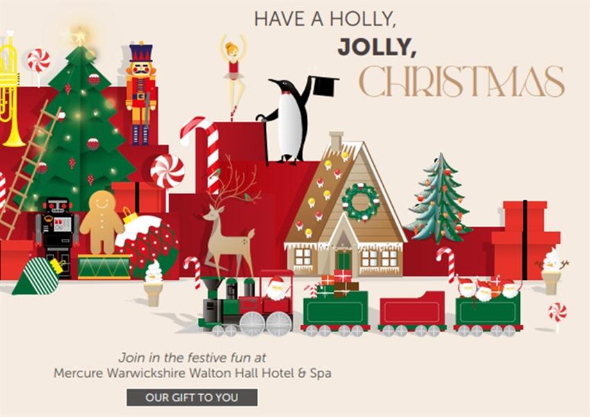 Holly, Jolly Christmas Parties 2022 at Mercure Warwickshire Walton Hall Hotel & Spa, nr Stratford upon Avon