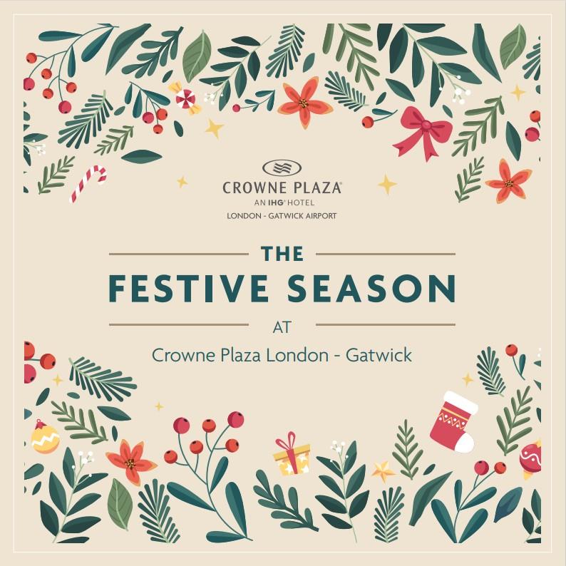 Festive Christmas Parties 2024 at Crowne Plaza London — Gatwick Airport