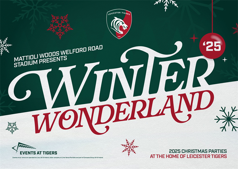 Winter Wonderland Christmas Parties 2025 at Leicester Tigers Rugby Club 