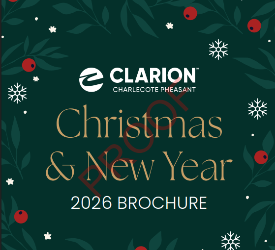 Christmas Parties 2026 at Clarion Charlecote Pheasant, Stratford upon Avon