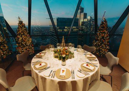 Celebrate Christmas Parties 2022 at Searcys at the top of The Gherkin, London EC3A